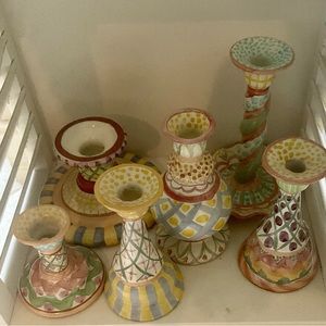 MacKenzie Childs Candleholder Assortment